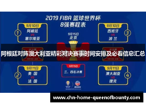 阿根廷对阵澳大利亚精彩对决赛事时间安排及必看信息汇总